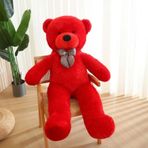 Pandamkee 200 Cm Papyonlu Peluş Ayı-Dev Boy-Sevgiliye Özel Hediye - % 100 Yerli