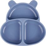 Pandish Huppo Vakum Tabanlı Silikon Mama Tabağı Navy Blue - Mavi