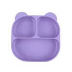 Pandish Vakum Tabanlı Silikon Mama Tabağı - Lila