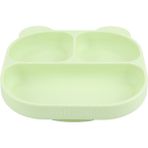Pandish Vakum Tabanlı Silikon Mama Tabağı Matcha Green