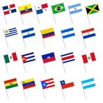 Pandiui23 21 ülke bayrağı krank Latin Amerika günü Ulusal festival, parti, geçit töreni, el bayrağı, spor etkinlikleri, dekorasyon barlar bayraklar Latin Amerika, afiş