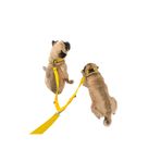 Pandogo Kedi Köpek Çiftli Gezdirme Tasması Sarı Çoklu Tasma Premium Kalite Model Amsterdam