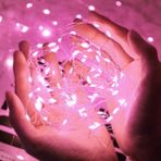 Pandogo Peri Led Çok Amaçlı Dekoratif Aydınlatma Bakır Tel 3 Metre - Pembe
