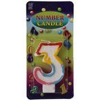 Pandoli 3 Rakamlı Numaralı Parti Mumu