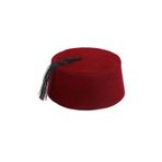 Pandoli Bordo Renk Yöresel 8-10 Yaş Çocuk Osmanlı Fesi 57 cm