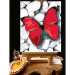 Pandora Hobi N1179 - Numaralı Boyama Seti - 40 x 50 cm Kasnağa Gerili Ürün - Taşlar ve Kelebek
