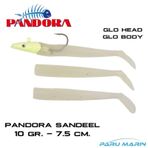 Pandora Sandel 7.5 cm 10 gr Glo Head Glo Body Silikon Yem