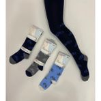 Pandora Socks Külotlu Çorap - 1 - 2 Yaş - Açık Gri - Lacivert