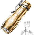 Pandoraplanet Kalem Klipsli Mini El Feneri LED Bisiklet El Feneri USB Şarjlı Projektör Dış Mekan Taşınabilir (Yurt Dışından) - Siyah