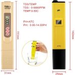 Pandoraplanet Ph Test Cihazı + Tds ve Ec Metre / Tds-3 Metre / Ph Kağıt Test Cihazı Ölçer Içme / Havuz / Akvaryum Için Su Kalitesi Saflığını Ölçün (Yurt Dışından) - Siyah - Siyah