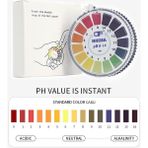 Pandoraplanet Ph Test Şeritleri Evrensel Ph Test Kağıdı Şeritleri Ph Ölçümü Tam Aralık 0-14 Su Kalitesi Test Bandı Mutfak Aracı (Yurt Dışından) - Siyah - Siyah