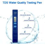 Pandoraplanet Taşınabilir Dijital Tds Metre Test Cihazı Dijital LCD Su Kalitesi Test Kalemi Içme Suyu Akvaryum Havuz Suyu 0-9999 Ppm Test Aracı (Yurt Dışından) - Siyah - Siyah