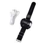 Pandoraplanet Yfashion LED Işık El Feneri USB Lare Flaş Işığı Pil ile Çok Fonksiyonlu Saat Işığı (Yurt Dışından) - Siyah