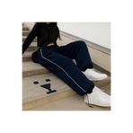 pandy Harajuku Zip Detail Navy Blue Tracksuit Oversize Eşofman Altı