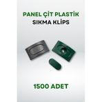 Panel Çit Plastik Sıkma Klips - 1500 Adet - Antrasit Gri