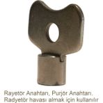 Panel Radyetör, Havlupan, Petek, Pürjör, Hava Alma Anahtarı - 1 Adet