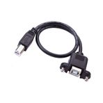 Panel Tipi Vidalı Usb 2.0 B Dişi-erkek Yazıcı Uzatma Kablosu
