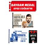 Panem Yayınları Benim Hocam Yayınları 2026 KPSS Bayram Meral Haritalarla Coğrafya+Coğrafya Ders Notları