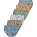 Panfilia %100 Pamuk Erkek Çocuk Slip Külot Iç Çamaşır 6lı Set - 6 - 7 Yaş - Beyaz - Mavi - Yeşil