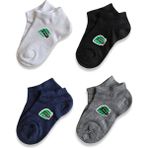 Panfilia Bambu Kız Çocuk Patik Çorap 4'lü Set / Kız / Erkek / Unisex - 3 - 4 Yaş - Siyah - Beyaz - Gri - Lacivert