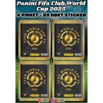 Panini Fıfa Club World Cup 25 Sticker (4 Paket) - Fifa Dünya Kupası 2025 Trading Futbolcu Sticker Panini - Panini Sticke