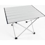 Panipal Outdoor Alüminyum, Katlanabilir Kamp ve Piknik Masası, Omuz Askılı Taşıma Çantasıyla 45X35X36 cm - Gri