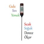 PANJI Et Su Süt Sıcaklık Ölçer Termometresi Yiyecek Sıvı Gıda Isı Ölçüm Pasta Malzemeleri