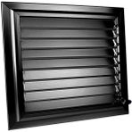 Panjur Fan Alüminyum Hareketli Yüzeysel Siyah 40x40 cm Banyo Wc Menfezi