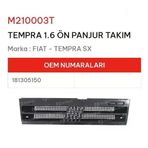 Panjur Ön Iç Dış Takım Tempra 1.6