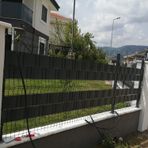PANKOR Panel Çit PVC Koruma Bantları 50 metre (14cm, Antrasit)