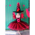 PANO KİDS Halloween (Cadılar Bayramı) Kostümü - 5 - 6 Yaş - Fuşya - Siyah
