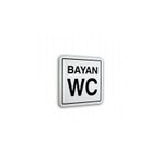 Pano Pvc Sembol Bayan Wc 12x12 cm
