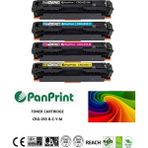 PanPrint Canon I-Sensys MF-743CDW Siyah Mavi Sarı Kırmızı Takım Chipli Muadil Toner (CRG-055) - Siyah - Mavi - Sarı - Kırmızı