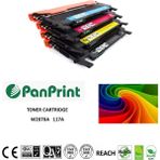 PanPrint Hp Color Laser Mfp 179FNG Chipli Siyah Mavi Sarı Kırmızı Takım Muadil Toner (W2070A / 117A) - Siyah - Mavi - Sarı - Kırmızı