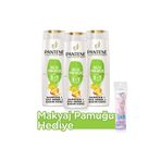 Pantene 3'ü 1 Arada 3x400 ml Şampuan+Makyaj Pamuğu