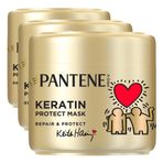 Pantene Keith Haring Onarıcı Koruyucu Keratin 3x300 ml Saç Maskesi