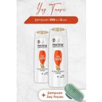 Pantene Şampuan Pro-V Doğal Sentez Yağ Terapisi 350 ml x 2 Adet ve Şampuan Fırçası