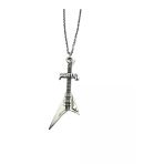 Pantera Grubu Elektro Gitar Figürlü Kolye – 60 Cm Unisex Metal Aksesuar - Heavy Metal Tarz Takı