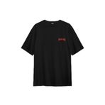 Pantera Skull Kuru Kafa Groove Heavy Metal Logo Sırt Ön Baskılı Oversize Tişört Unisex T-Shirt Siyah