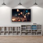 PANTHEON GALLERY Among The Stars Kanvas Tablo %100 Pamuk Çam Ahşap Çerçeve (40*60)