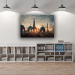 PANTHEON GALLERY Ethnic Elf City Kanvas Tablo %100 Pamuk Çam Ahşap Çerçeve (60*90)