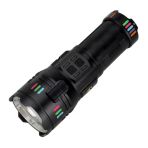 Panther Pt-4117 Usb Şarjlı El Feneri 50W 6000 Lumen Lazer & Led Zoom Dimmer Powerbank Tripod Uyumlu Renkli Lensler