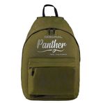 Panther PT4371 Haki Kalın Nakış Logolu Oval Kesim Sırt Çantası