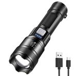 Panther Şarjlı Zoomlu LED Işık 800 Lümen | P50 LED + Arka SMD Gün Işığı | Powerbank Özellikli, Type-C Girişli, Taşıma Askılı Aydınlatma | Kamp, Acil Durum, Araç ve Dış Mekan Kullanımı için