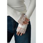 pantofashion Kadın Dantel Detaylı KAYIK YAKA Bluz Uzun Kollu Slim Fit Şık Günlük Body CROP ACI KAHVE,SİYAH,KREM