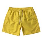Pantolon adam yaz sonbahar gevşek Fit egzersiz atletik plaj Hawaii dantelli pantolon şort Sweatpants adam 2025, Q-527 Hardal Sarısı, XL