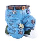 Pantolon saksı, Denim Pantolon çIçek Dikim kapları Kadınlar Için Bitki Severler Bahçıvanlar Açık iç Bahçe Ekici Kot Ekici Küçük çIçek Deste dış Dekor dış Dekor