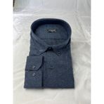Pantoloncu Ali Kışlık Kaşmir Battal Gömlek - Lacivert - 4XL