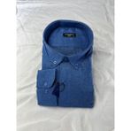 Pantoloncu Ali Kışlık Kaşmir Battal Gömlek - Mavi - 2XL