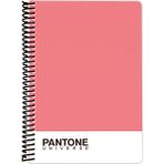 Pantone 47258-4 A5 Boy Spiralli Pembe Çizgili Defter